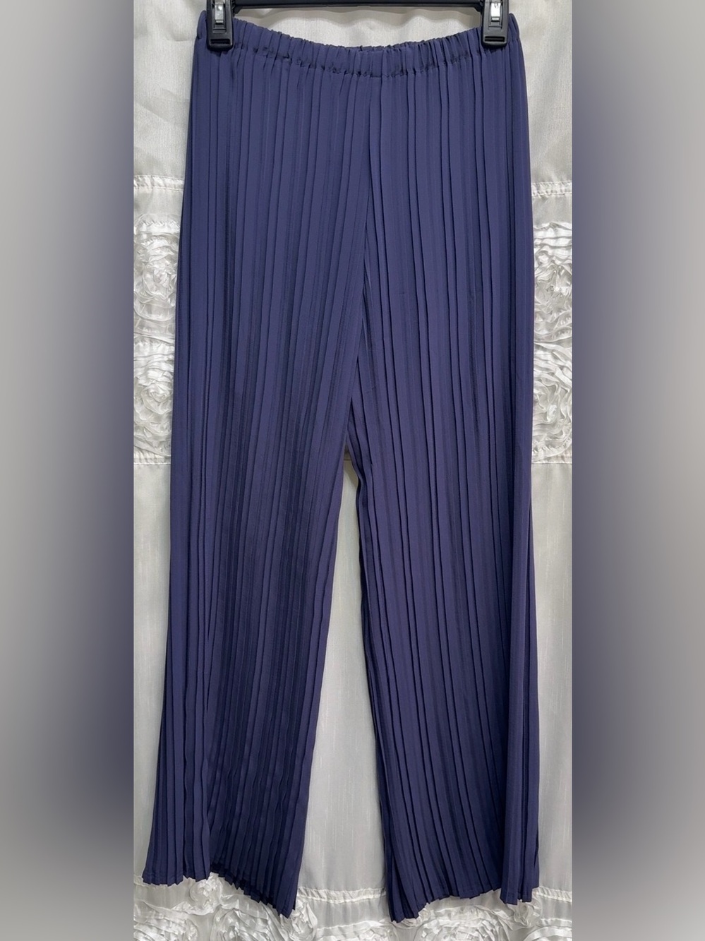 NWT Babette SF Urban Crop Pants Iris Purple Pleated Wide Leg Small $256